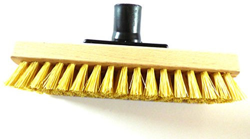 AL 9 Deck Scrub Broom Head With Bracket Yard Brush Garden Sweeping Broom