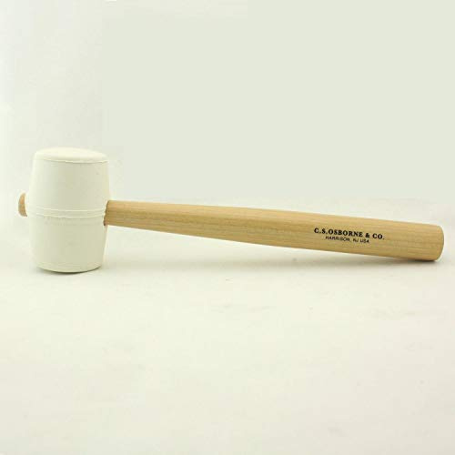 C.S. Osborne Weißer Gummihammer #396-2 Hammer, 5,1 cm Kopfdurchmesser