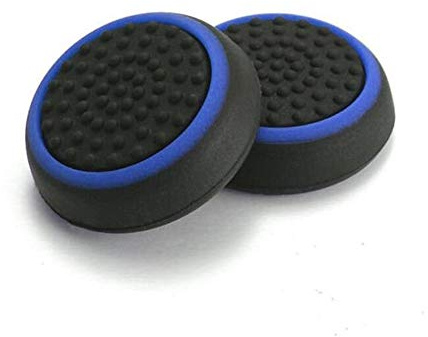 Coque en silicone pour manettes de jeu PS4 PS3 Xbox One Xbox 360 noir/bleu