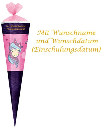Herlitz Schultüte mit Gravur / Zuckertüte / 85cm / eckig / Einhorn