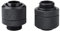 DEWIN 2 Piezas de Accesorio de Dos Toques, Rosca G1/4 Conector de Tubo de Latón Flexible Accesorios para Computadora PC Sistema de Refrigeración Por Agua (Negro)