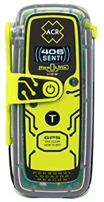 ACR ResQLink View PLB | GPS & GNSS | Digitalanzeige | 406-MHz-Satellitensignal | 121,5-MHz-Zielsignal | Wasserdicht | Kein Abonnement | Registrierung weltweit | Individuelle Programmierung
