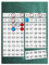 TimeTEX - Hunderter-Tafel aus robuster Magnetfolie - inkl. roten und blauen magnetischen Ringen und Kreisen - 92teilig - ca. 60 cm x 60 cm - 93019