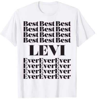 Funny Worlds Best Levi Shirt Uomo Kid Levi Name T-Shirt Maglietta