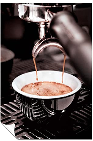 Panther Print Fine Art Prints The art of making Espresso Coffee Artistic Unframed Poster, Pictures for Home Walls, Bedroom, Living Room & Bathroom Decor 31x20cm (12x8in)