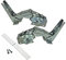 easyPART Kompatibel/Ersatz für De Dietrich 00481147 2X Scharnier Türscharnier Kühlschrank Kühlgerät Siemens 481147 wie Küppersbusch Miele auch Neff Balay Constructa Gaggenau