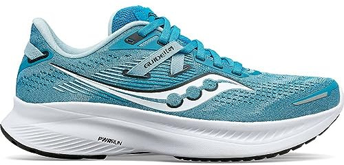 SAUCONY Tenis de Correr Guide 16 para Mujer, Blanco (Ink/White), 6.5