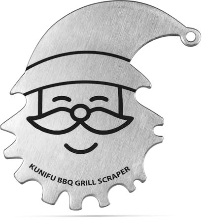 Stocking Stuffers, ideal Gifts for Christmas, for Men, Dad, Husband, Boyfriend, Fathers Day, KUNIFU BBQ Grill Scraper