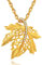 jiamiaoi Blatt Kette Gold Damen Kette Silber 925 Vergoldet 925 Silberkette mit Anhänger Ahornblatt Halskette Gold 585