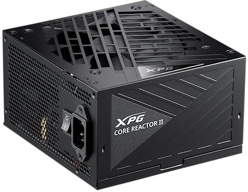 XPG Core Reactor II Modular PSU: ATX3.0-80 Plus Gold - ATX - Fully Modular Power Supply - 10 Year Warranty - 750 Watt(COREREACTORII750G-BKCEU)