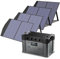 ALLPOWERS S2000 Pro Tragbares Powerstation mit 4x 100W Faltbares Solarpanel, 1451Wh 2400W (4000W Spitzenwert) Power Station AKKU Solargenerator Mobiler Stromspeicher für Home Notfall Camping RV Reise