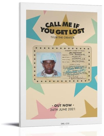 EVMILA Call Me If You Get Lost Poster, dekoratives Gemälde, Leinwand-Wandposter und Kunstdruck, modernes Familienschlafzimmer-Dekor-Poster, 40 x 60 cm