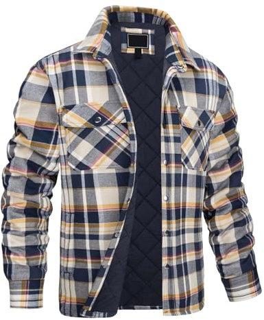 SGDLESN Hemd Flanell Herren Flannel Jacke Herren Thermojacke Herren Winter Rot Kariertes Hemd Herren Rot Kariertes Hemd Herren Fleecejacke Herren Herren Winterjacke Thermojacke Herren Winter Skijacke
