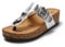 JOMIX Sandales Femme Mules Femmes Chaussons d'été Tongs Femme Claquette Femme Réglable d'été Confortables pour Maison Piscine Plage (Argenté Métallique, 40)