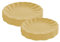 Platos Desechables - 24 platos en forma de flor - 12 platos de 23 cm y 12 platos de 19 cm - Fabricado con Caña de Azúcar - Ideal Para fiestas de cumpleaños, comuniones - Color: Amarillo - Aktual