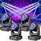 4PCS 150W RGBW Cabeza Móvil LED 6 Bee Eye Luz Discoteca Prisma Efecto DJ Luces Escenario 8 Gobos 8 Farben Luz Iluminación para DJ Bar Fiestas Bodas Iglesias Nocturno
