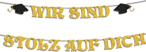 Graduation Deko Girlande Gold,Goldene Abschluss Deko Girlande,Schulabschluss Deko,Abschlussfeier Deko,Congratulations Deko,Prüfung Bestanden Beko,für Abitur, Bachelor und Master Abschlussfeiern