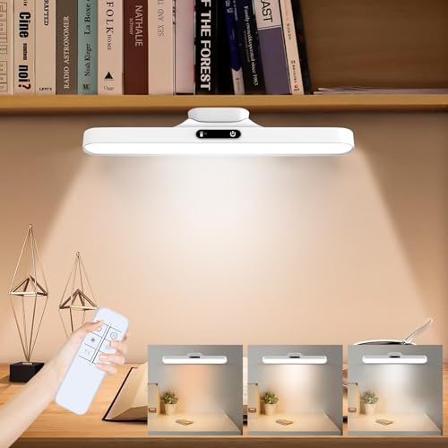 iodoo Luz Cocina Bajo Mueble con Control Remoto, Luces Led Cocina Bajo Mueble Recargable por USB de Batería 2000 mAh, Luz Cocina Regulable al Tacto (Blanco)