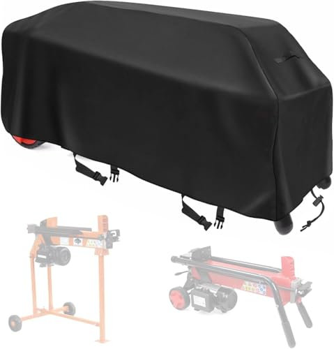 Log Splitter Cover Waterproof Heavy Duty 55L×16W×19H in Suitable for 5 to7 ton Position Log Splitter All Weather-Black