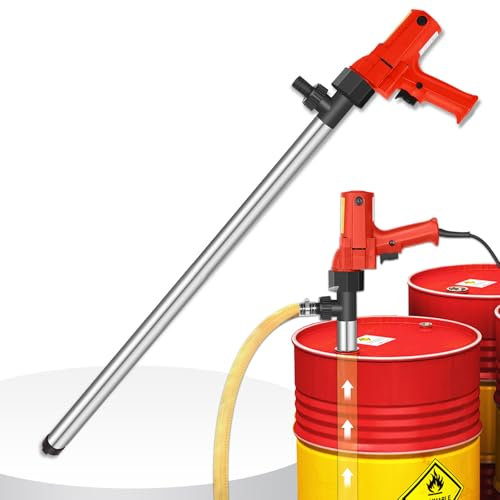 Pompa di trasferimento carburante elettrica 220V Pompa di trasferimento liquidi multifunzionale 1980W Include tubo in acciaio inossidabile da 91cm + tubo flessibile da 2M,per diesel,acqua, cherosene