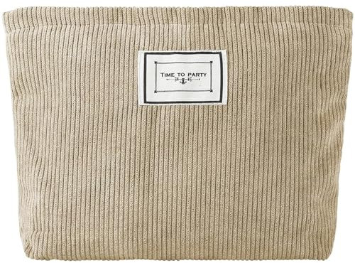 Binnan Trousse de Maquillage en Velours Côtelé,Trousse de Toilette Fille,Trousse Maquillage Femme,Cosmétiques à Glissière Portable,Trousse de Toilette Voyage,Sacs à Main Femmes