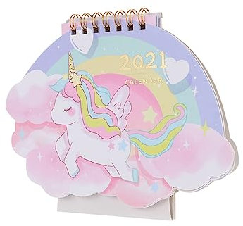 VILLCASE 2021 Tischkalender Papier Tischkalender Metallspule Verbindlich Drucken