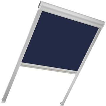 FAKRO - Store occultant ARF NL - 114x118 - Bleu Marine 51 - Tissu élégant et décoratif - ne Laisse Pas Passer la lumière - réduit Les pertes de Chaleur en Hiver