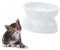 CIYODO Gamelle pour Chien Et Chat Aspect Marbre Autonettoyante sans Polypropylène Blanc 200 Ml/290 ML