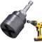 Scissor Jack Adapter, Heavy Duty Drill Socket Tool 7x3x3cm, RV Stabilizer Jack Converter, Trailer Truck Maintenance, Quick Lift Repair Accessory for Garage, Workshop, Roadside Use