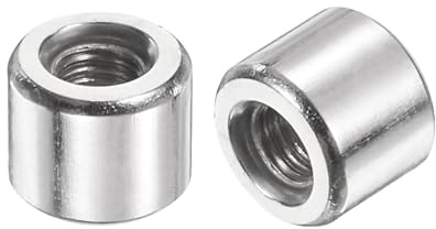 QUARKZMAN 24 Piezas De Tuercas De Acoplamiento Redondas M3 M3x5x6mm | Tuerca De Unión De Acero Inoxidable 304 5mm/0.2 De Longitud, Tuerca Para Varilla