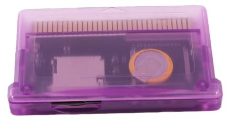 LICAEVEY GBA-Flash-Cartridge, Spielkarte für Gameboy Advance SP usw., 2 GB Maximale Kapazität, FAT-Format Erforderlich, Universell Kompatibel (lila transparent)