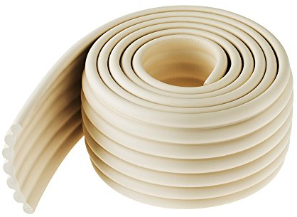 InnoBeta 2 Meter multifunktionaler Kantenschutz und Eckenschutz, aus Schaumstoff für Kindersicherung, für Tisch- und Möbel-Ecken, Weichem Stoßschutz für Baby und Kinder(weiß)