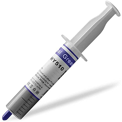 OcioDual Thermal Paste Halnziye HY510 1.93W/MK(30g), Pate Thermique en Seringue, Pâte Thermique Processeur, CPU, GPU, PS4, PC, Non Conductrice, Gris, Grasse Dissipatrice