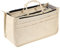 IGNPION bedruckter Handtaschen-Einsatz, Organizer mit 13 Taschen, erweiterbarer Beutel mit Reißverschluss, Einkaufstaschen-Organizer, Winckeltaschen-Einsatz mit Griff, beige (Beige) - IGN434