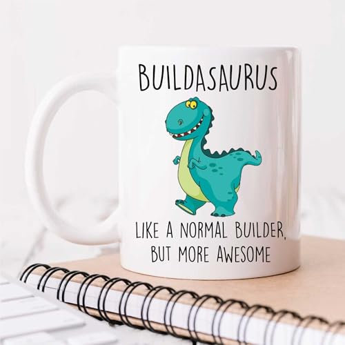 60 Second Makeover Limited Buildasaurus Mug Builder Dinosaur Fathers Day Funny Mug Present Birthday Christmas