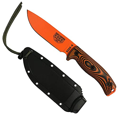 ESEE Model 6 Fixed Blade Orange, Stahl, ES6POR006