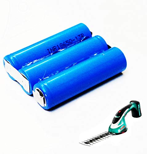 HKM Tauschpack Ersatzakku Akku 10,8 V 1300 mAh für Bosch ASB Gras,Heckenschere, Samsung Zellen
