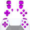 eXtremeRate Boutons Remplacement pour ps5 Manette BDM-030/040/050, Kit de Boutons Chromé Violet pour ps5 Manette BDM-030/040/050, D-Pad R1 R2 L1 L2 Triggers Share Options avec Outils