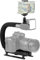 Hensych Forma U/C DV portatile Riprese ad angolo basso Kit stabilizzatore della staffa Con la testa del treppiede della scarpa fredda/morsetto del telefono/per tutte le fotocamere reflex