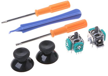 Oilmal Joystick analogique 3D pour manette Xbox One - Joysticks analogiques 3D de rechange avec joysticks - Tournevis - Outils de réparation pour Xbox One