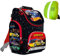 Goldkids Kinderrucksack Rucksack Schulrucksack Ranzen Tornister Hot Wheels Motiv ab 1. Klasse Grundschule inkl Regenschutz
