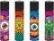 Clipper Feuerzeug 4er Set: (Trippy Planets)