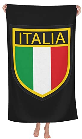 Strandhandtuch Italia Italien Italienische Flagge Strandtuch Sandfreie Stranddecke Weiches Handtuch Für Pool Camping Strand,80X130Cm