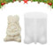 Stampi in Silicone Natalizi per Candele e Sapone Fai da Te - Babbo Natale, Decorazioni Natalizie (Bianco 1)