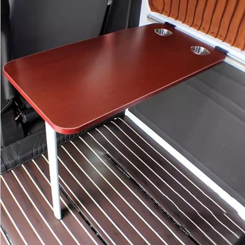 Lagun Pieds de Table à Manger Pliables Mur de Table Support de Pied de Table Amovible pour RV Caravane Camping-Car Yachts, Facile à Installer (Color : Mahogany Color)