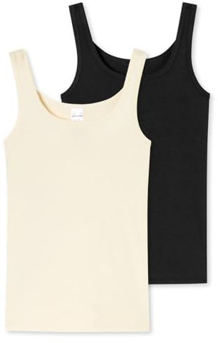 Schiesser Mädchen 2 Pack Unterwäsche Unterhemd Bio Baumwolle Multipack - 95/5 Organic Cotton - Größe 140 bis 176, Sortiert 1_181936, 176