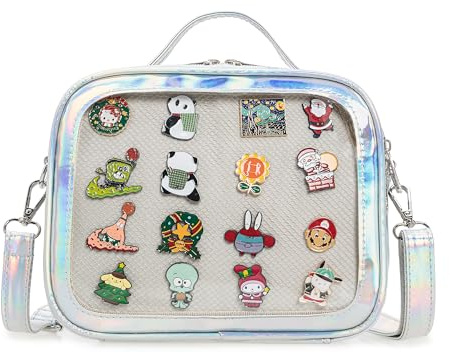 ZAROXOXS Ita Bag Crossbody Handtaschen Kawaii Schultertasche mit Einsatz Anime Pins Display