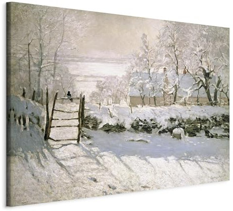murando - Wandbilder XXL Claude Monet 90x60 cm 1 tlg - Wand Deko Vlies Leinwand Bilder Groß Wanddeko Wohnzimmer Schlafzimmer Kunstdrucke Abstrakt l-G-10002-b-a