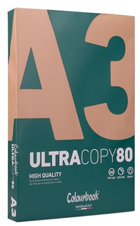 Colourbook UltraCopy80 Multifunktions-Druckpapier, A3, 80 g/m², 1 Ries à 500 Blatt