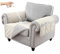 Hggzeg Sofabezug, 1-Sitzer, wasserdicht und rutschfest, Sofaschoner, Schonbezug mit Seitentasche, waschbarer Sofaschoner für Kinder/Haustiere (Beige)